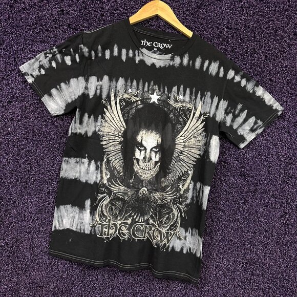 The Crow Angel of Death Goth Comic Movie Tie Dye T-Shirt M - Picture 3 of 4